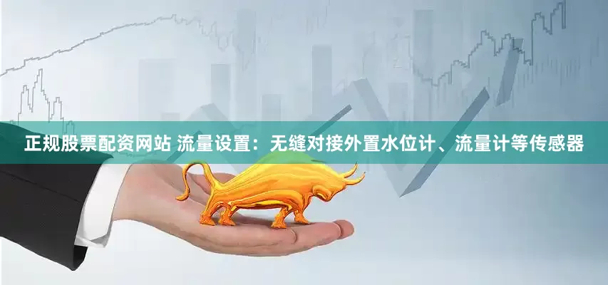 正规股票配资网站 流量设置：无缝对接外置水位计、流量计等传感器